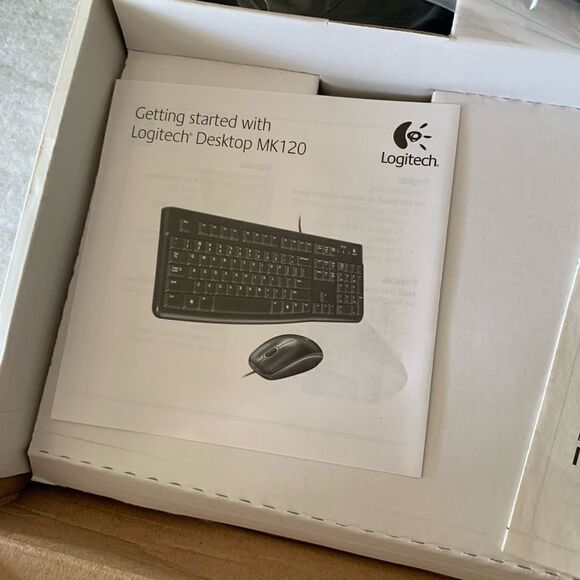 Logitech Desktop MK120 Keyboard & Mouse New-Open Box - Picture 4 of 5